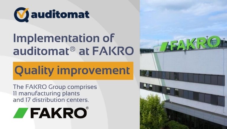Implementation of auditomat® at FAKRO ENG